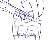 Nożyk rysik do linii podziałowych Plastic Scriber II 74091 Tamiya
