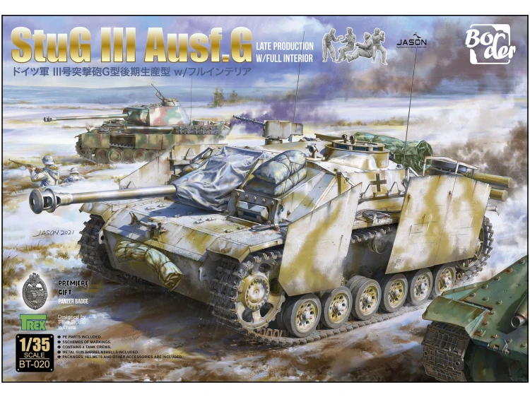 Działo StuG Sturmgeschutz III Ausf.G Late BT-020 Border