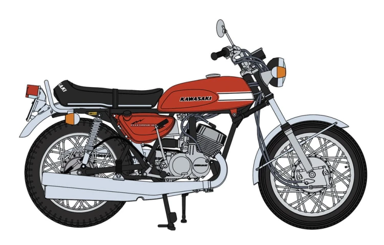 Kawasaki 500-SS/MACH III H1 Late 1970 21731 Hasegawa
