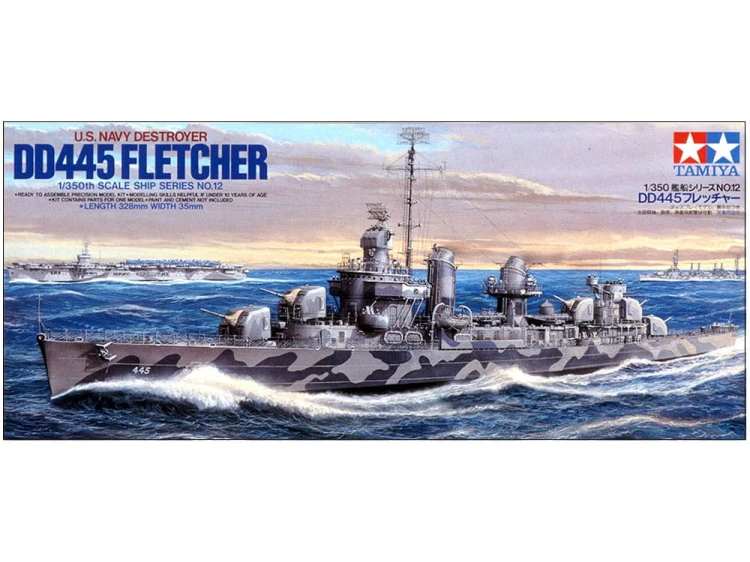 Okręt niszczyciel USS DD-445 Fletcher 78012 Tamiya