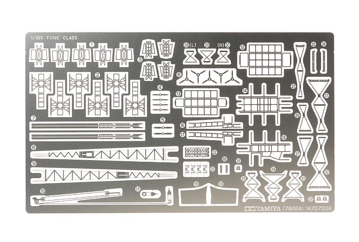Okręt krążownik Tone 78024 Tamiya