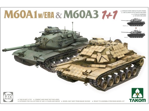 Czołg M60A1 Patton ERA & M60A3 Patton 5022 Takom