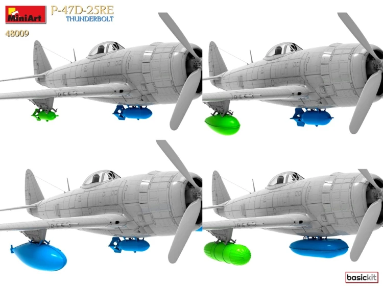 Samolot Republic P-47D-25RE Thunderbolt 48009 MiniArt