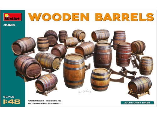 Beczki drewniane 49014 MiniArt