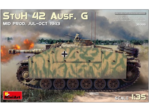 Działo StuH42 Sturmhaubitze 42 Ausf.G Mid 35385 MiniArt