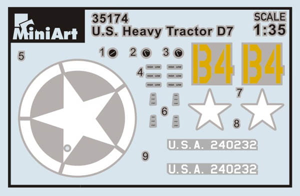 Traktor wojskowy Caterpillar D7 7M 35225 MiniArt