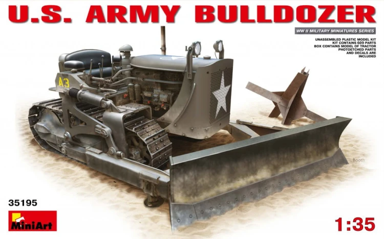 Buldożer wojskowy Caterpillar D7 35195 MiniArt