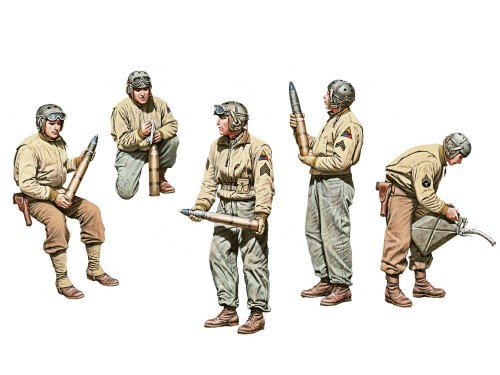 Figurki amerykańska załoga do ładowania amunicji 35190 MiniArt