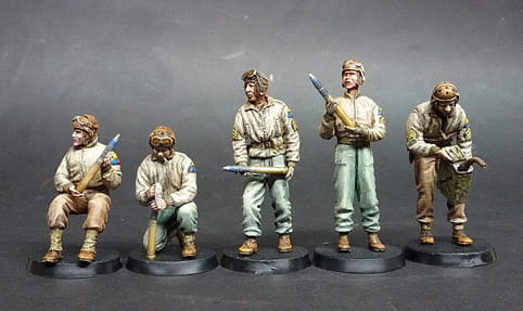 Figurki amerykańska załoga do ładowania amunicji 35190 MiniArt