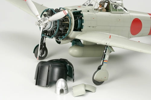 Samolot Mitsubishi A6M2b Zero Fighter Model 21 Zeke 60317 Tamiya