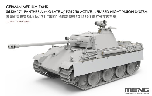 Czołg PzKpfw V Panther Ausf.G Late w/FG1250 TS-054 Meng