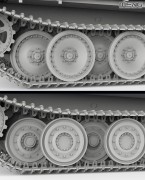 Czołg PzKpfw V Panther Ausf.G Late w/FG1250 TS-054 Meng