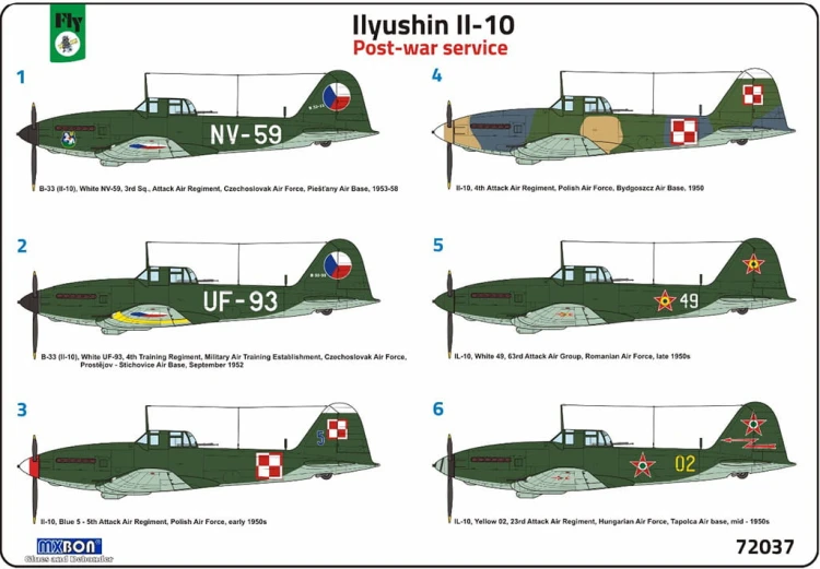 Samolot Ilyushin II-10 Ił-10 72037 Fly