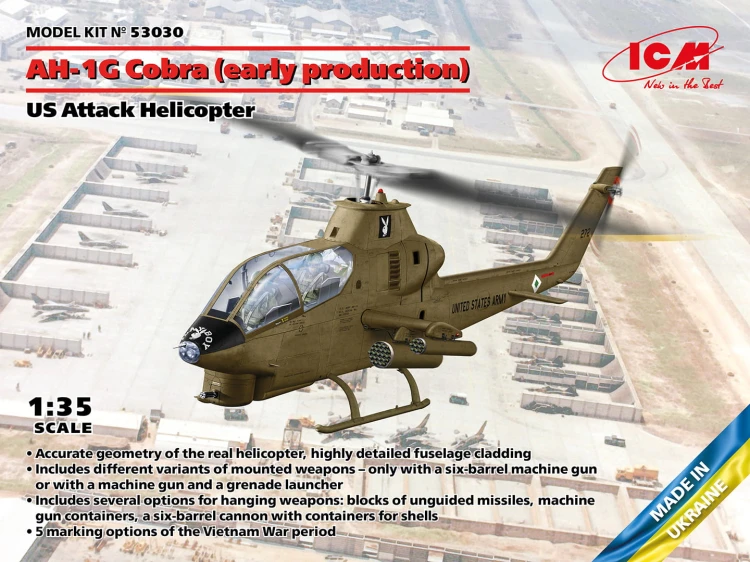 Śmigłowiec Bell AH-1G Cobra Early 53030 ICM