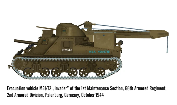 Czołg ciągnik ewakuacyjny M31/T2 720004 Mirage