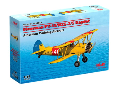 Samolot Stearman PT-13/N2S-2/5 Kaydet 32052 ICM