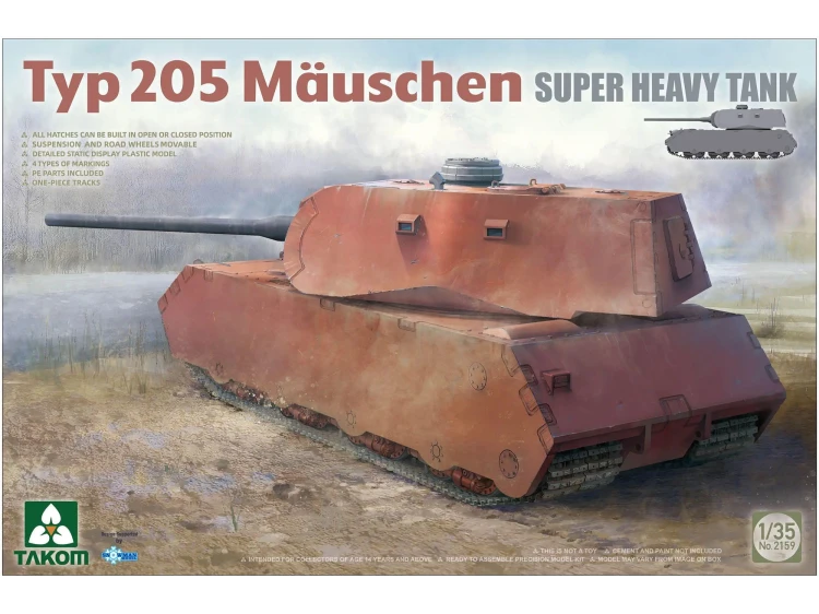 Czołg Typ 205 Mauschen 2159 Takom