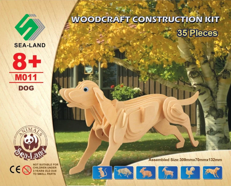 Pies składanka drewniana M011 Sea-Land