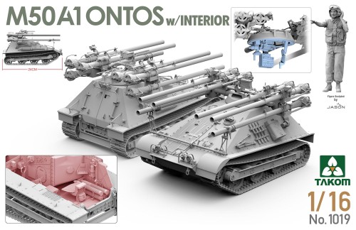 Niszczyciel czołgów M50A1 Ontos 1019 Takom