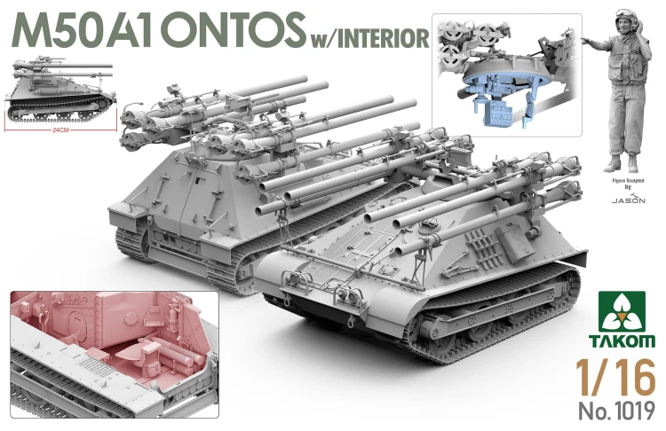 Niszczyciel czołgów M50A1 Ontos 1019 Takom