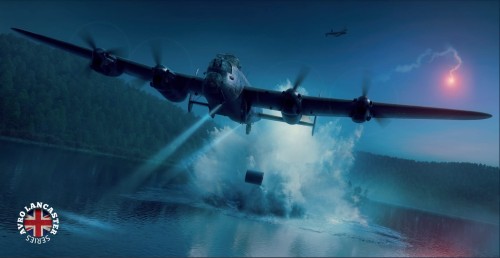 Samolot Avro Lancaster Dambuster 01F006 HK Models