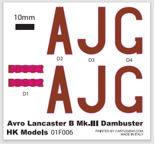 Samolot Avro Lancaster Dambuster 01F006 HK Models