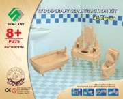 Mebelki dla lalek łazienka składanka P035 Sea-Land