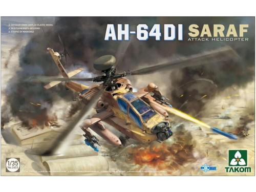 Śmigłowiec AH-64DI Apache Saraf 2605 Takom
