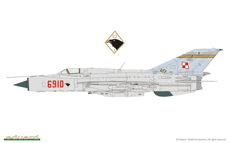Samolot Mikoyan MiG-21PFM 8237 Eduard