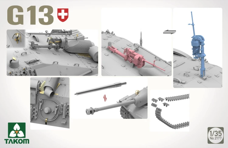 Działo pancerne Panzerjager Pzj G13 2177 Takom