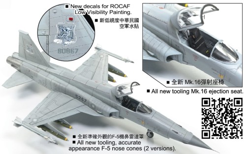 Samolot Northrop F-5E Tiger II Rocaf AR48S12 AFV