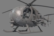 Śmigłowiec Hughes AH-6J/MH-6J Little Bird KH50003 Kitty Hawk