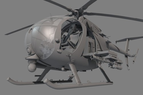 Śmigłowiec Hughes AH-6J/MH-6J Little Bird KH50003 Kitty Hawk
