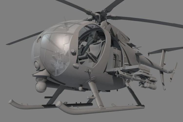 Śmigłowiec Hughes AH-6J/MH-6J Little Bird KH50003 Kitty Hawk