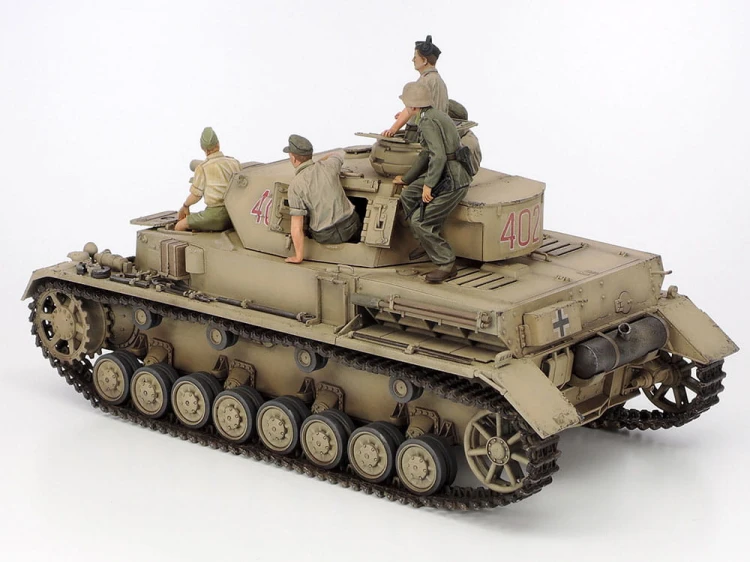 Czołg PzKpfw IV Ausf.F & DKW NZ350 North Africa 25208 Tamiya