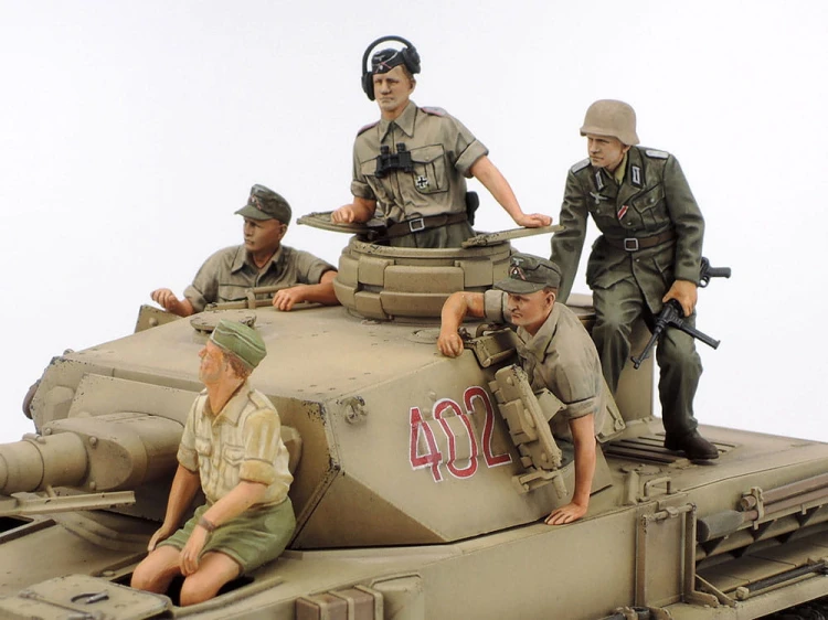 Czołg PzKpfw IV Ausf.F & DKW NZ350 North Africa 25208 Tamiya