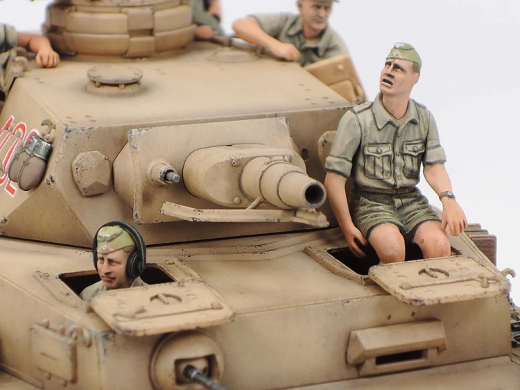 Czołg PzKpfw IV Ausf.F & DKW NZ350 North Africa 25208 Tamiya