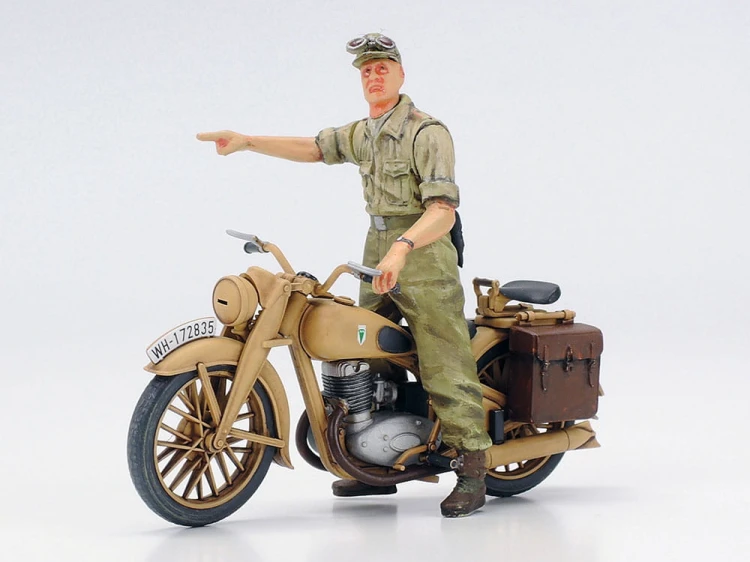 Czołg PzKpfw IV Ausf.F & DKW NZ350 North Africa 25208 Tamiya