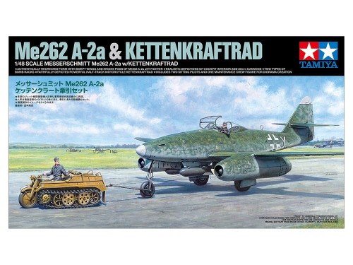 Samolot Messerschmitt Me 262 A-2a & Kettenkraftrad 25215 Tamiya