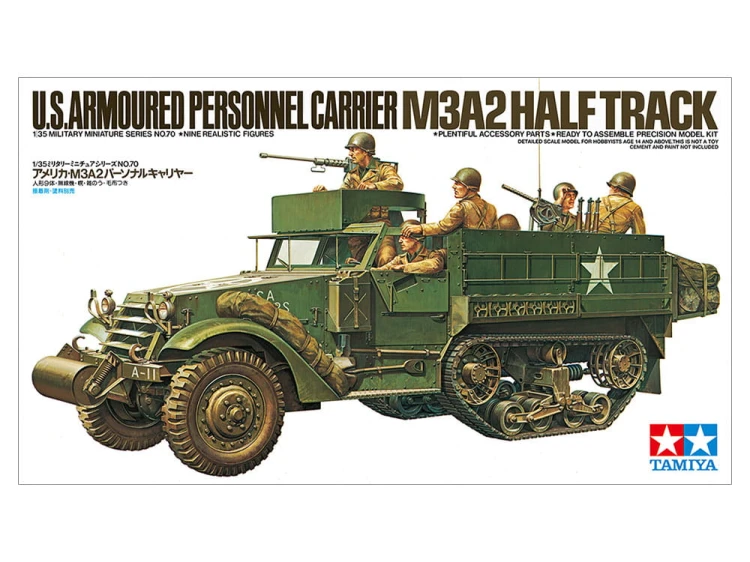 Transporter opancerzony U.S. Armored Personnel Carrier M3A2 Half-Track 35070 Tamiya