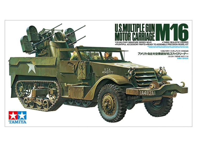 Działo samobieżne U.S. Multiple Gun Motor Carriage M16 35081 Tamiya