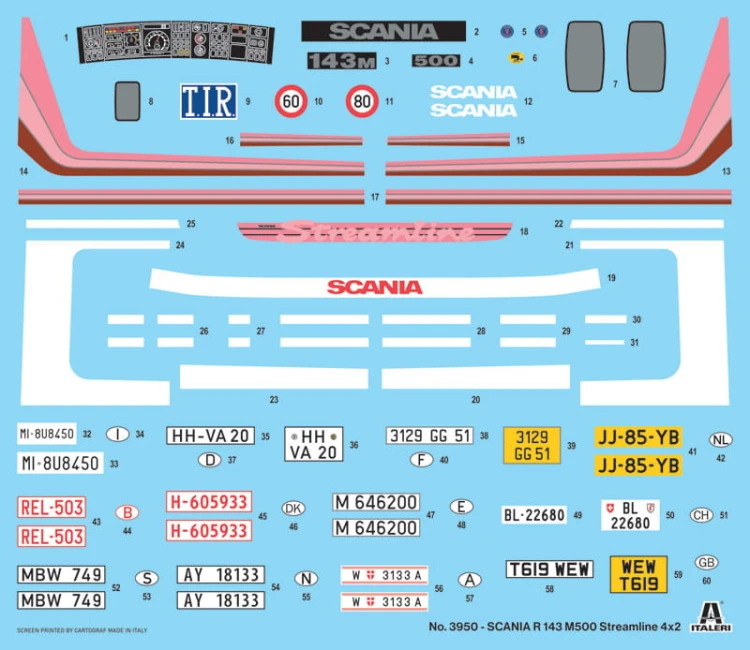 Scania R143 M 500 Streamline 4x2 3950 Italeri