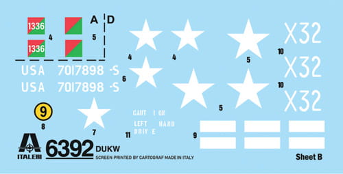 Amfibia DUKW 2.5 GMC 6392 Italeri
