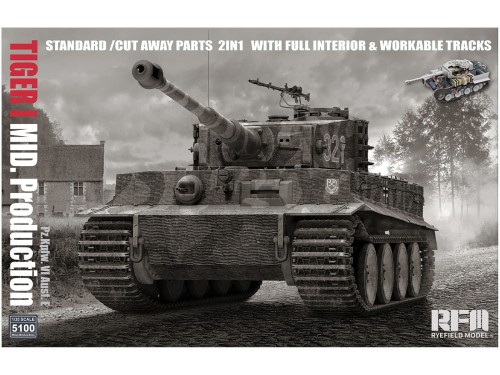 Czołg Tiger I PzKpfw VI Middle production RM-5100 RFM