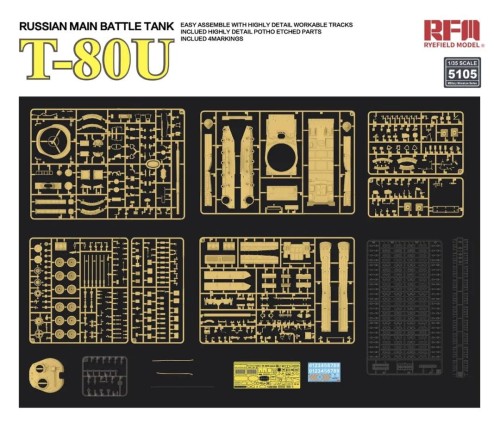 Czołg T-80U Russian MBT RM-5105 RFM