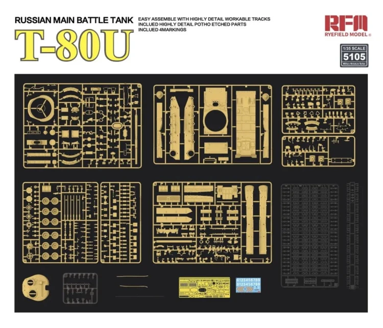Czołg T-80U Russian MBT RM-5105 RFM