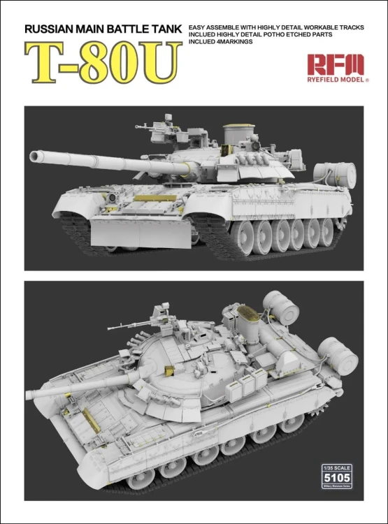 Czołg T-80U Russian MBT RM-5105 RFM