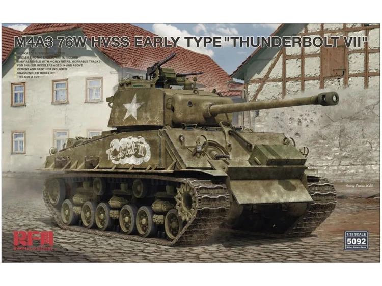 Czołg M4A3 Sherman 76W HVSS Early RM-5092 RFM