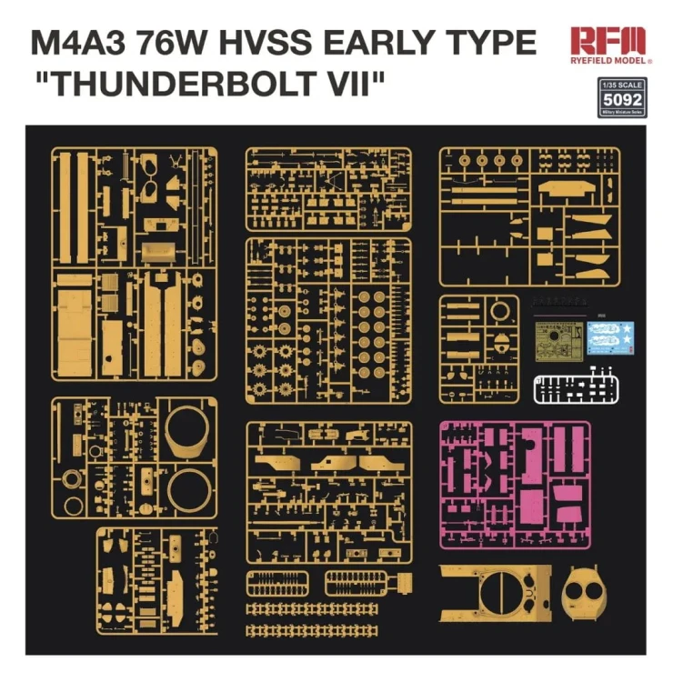 Czołg M4A3 Sherman 76W HVSS Early RM-5092 RFM