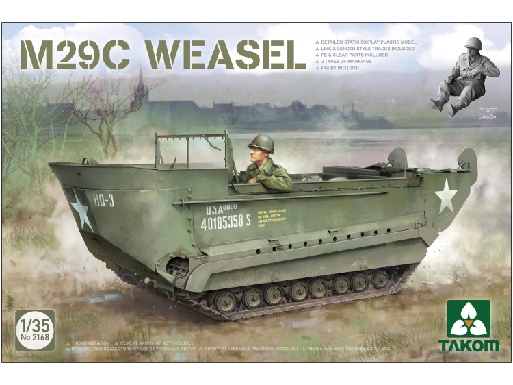 Pojazd gąsienicowy M29C Weasel 2168 Takom